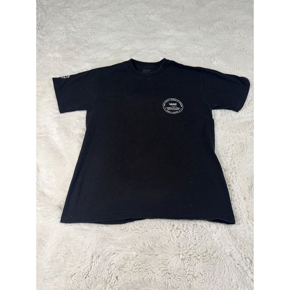 Vans Triple Crown of Surfing Hawaii Graphic Tee Size S Black Y2K Surf